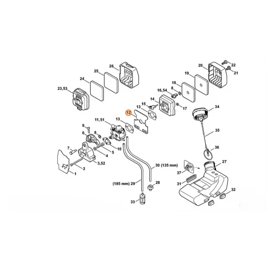 STIHL  Reflektujący element blaszany 4227 122 1805